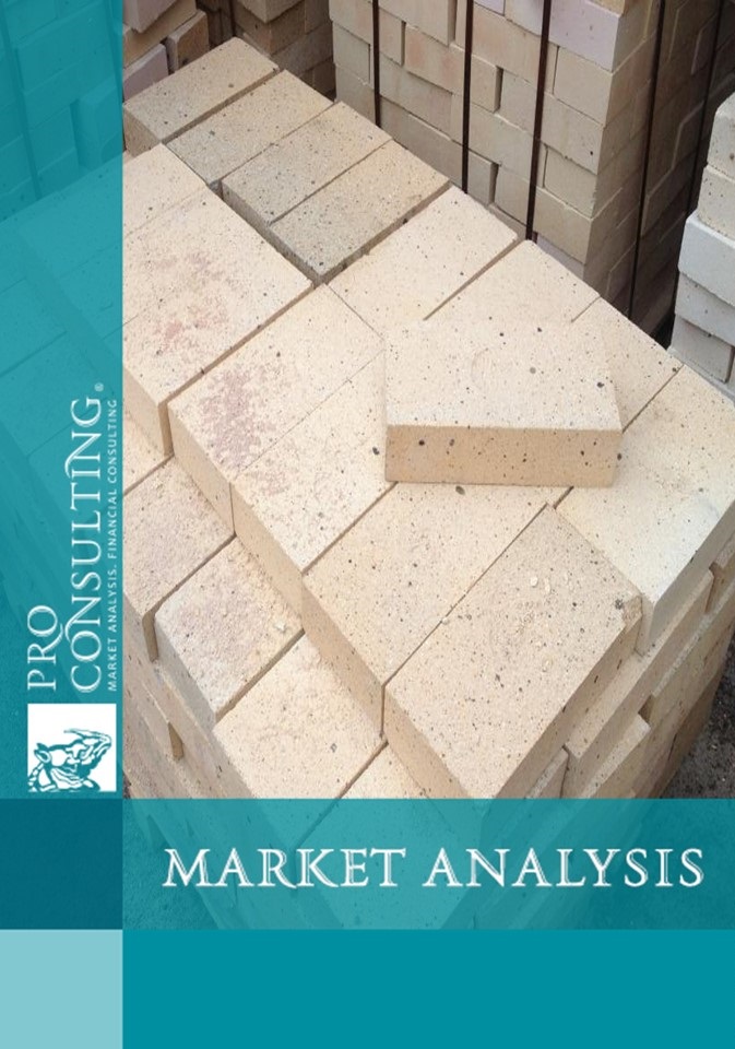 Research report on the capacity of the market of refractory material in Ukraine. 2015